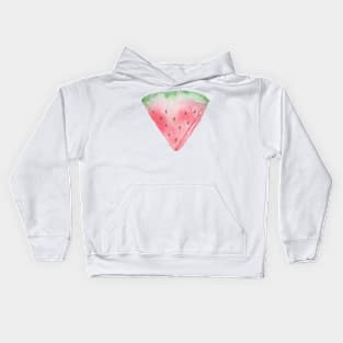 Watermelon watercolor Kids Hoodie